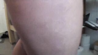 Mistress feeds Slave in the bathroom