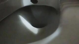 Closeup of long poop train