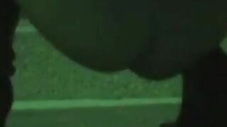 Cute sexy lady pooping outdoors