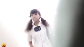 Cute schoolgirl panty poop