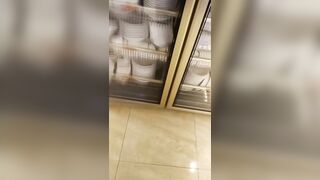 Beautiful Japanese babe caught pooping by spy cam