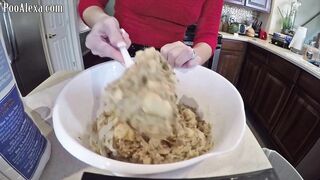 Recipe for making shit cupcakes from sexy brunette babe