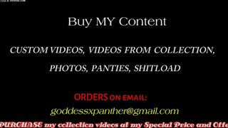 Squatting babe taking out huge poop