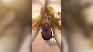 Lady enjoying scat sex and poop smears
