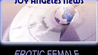 TV Presenter reading news while pooping