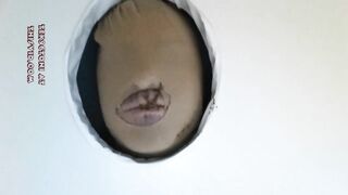 Using his mouth for shitting