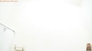 Hot Japanese Nurse with hairy pussy pooping in the toilet