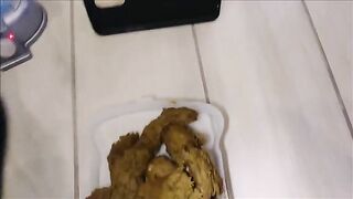 Messy load in tiny sandwich box