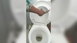 Madam Caramel taking out creamy poop
