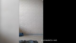 Pretty young redhead poop teasing