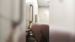 Public bathroom diarrhea splash