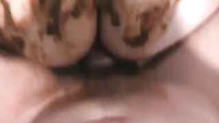 Shit covered booty hammered doggy style