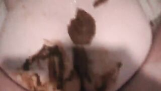 Shit covered booty hammered doggy style