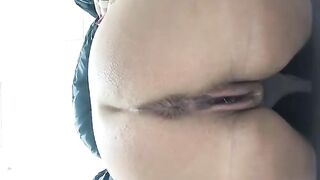 Amazing hot pooping booty