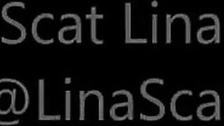 Busty wife smearing shit on her boobies