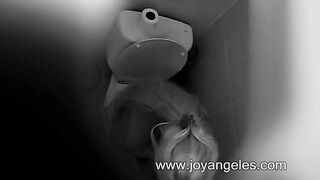 Amazing wife pooping at home