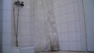 Young tall babe dildo fucking and pooping