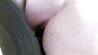 Pooping hard at work