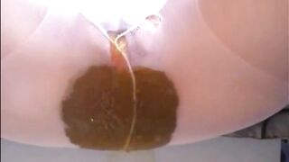 Ripping nylons while pooping