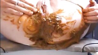 Ripping nylons while pooping