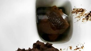 Beautiful anus stretched for pooping