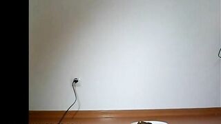 Sweet girl with sexy ass poops big load