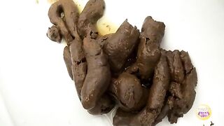 Messy dirty poop from hot Japanese lady