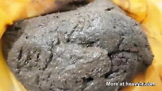 Smelly and messy poop art