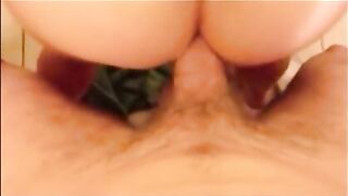 Big booty lady ass fucked hard while pooping