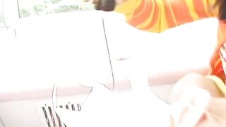 Japanese young slut poops with enema