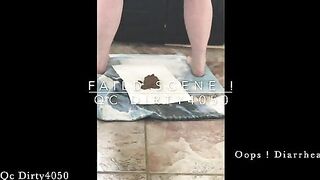 Big booty mature lady pooping