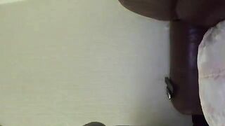 Big ass fat mature lady pooping