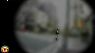 Gushing yellow poop from sexy Japanese ass