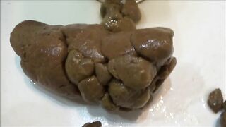 Tegan pooping hard small turds