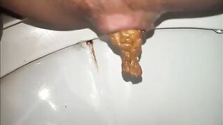 Shaved pussy slut trying hard