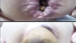 Up-close turd hot video
