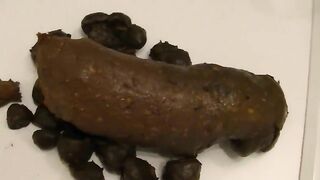 Very hard and thick poop
