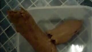 Bbw poops and taste it