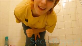 Hot teen and her dirty poop covered jeans