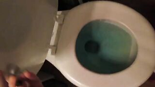Amateur video of lady pooping in toilet