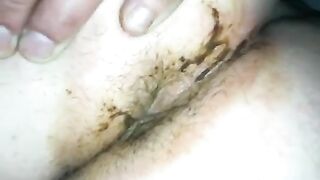 Dirty shit covered booty