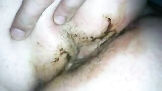 Dirty shit covered booty