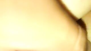 Fingering her stinky horny asshole