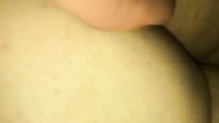 Hairy asshole fingered deep