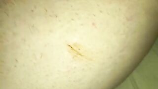 Sticky hairy asshole