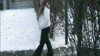 Lovely wife teasing and pooping