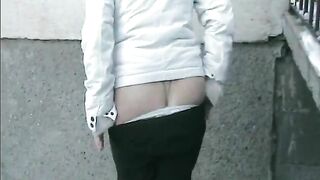 Lovely wife teasing and pooping