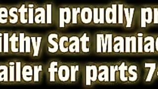 Filthy babes and scat fuck session