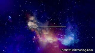 Amateur lady and her sexy pooping video