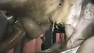 Kinky babe licking dirty shitty ass